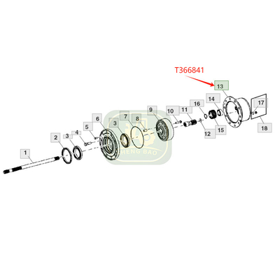 Antriebsachse T366841 Planetenträger für
