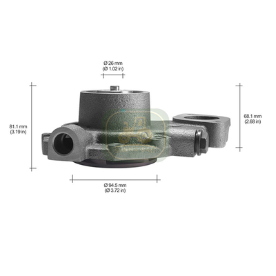 Dauerhafte Ersatzteile für Motoren RE500734 RE500737 Wasserpumpe für JD-Traktor