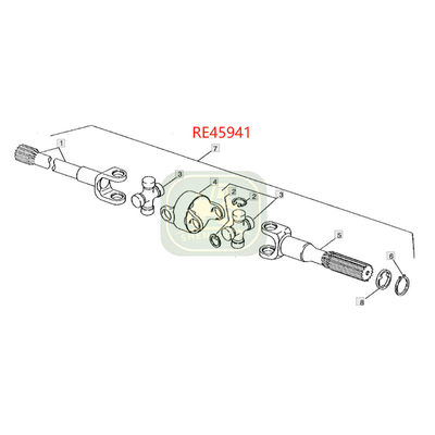 Differenzialsystem Antriebswelle RE188421 RE45941 Welle Assy für  Traktoren