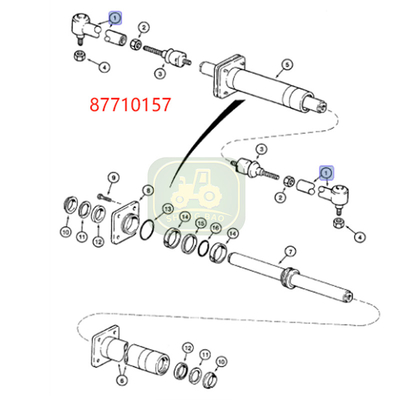 Vortriebsstrang-Bindungsstange Ende 87710157 1704-2011 Kugelgewinnung für Backhoe-Forklift