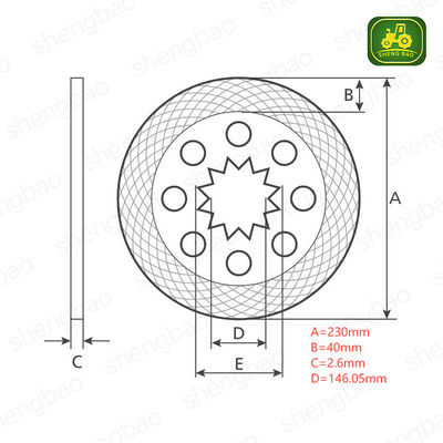Lenk- und Bremsteile E6NN2N315AA Bremsscheibe für Traktor