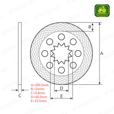 Lenk- und Bremseteile 73320440 Bremsscheibe für Traktor 22 Spinels