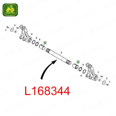 Teile für Achsen L168344 Wellenwelle für Traktoren