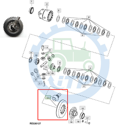 Kegelradgetriebe RE336171 11/41T für  8100 8200 8300 8400