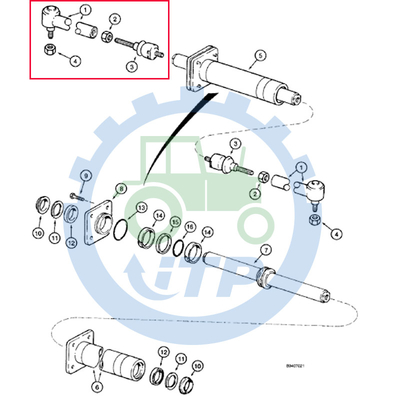 Baggerlader-TeilVerbindungsstange 053961R1 3785463M1 des Fall-D142916