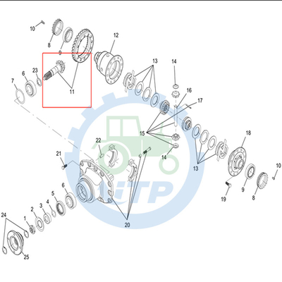 Erstklassiges RE275344 Ring Gear und Zahntrieb suitablle für