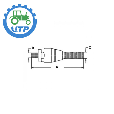 CAR49001 neue Holland Tractor Parts Ball Joint relative Feuchtigkeit 2.77KG