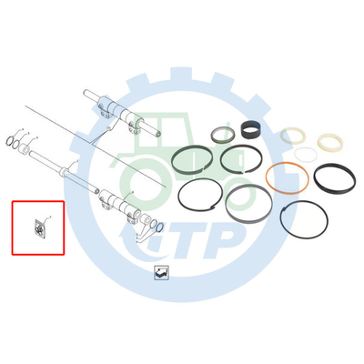 Fall 580N 580SN 580SN GEWICHT Dichtungs-Ausrüstung 84257788 38.1MM BOHRUNG STANGEN-X 76.2MM